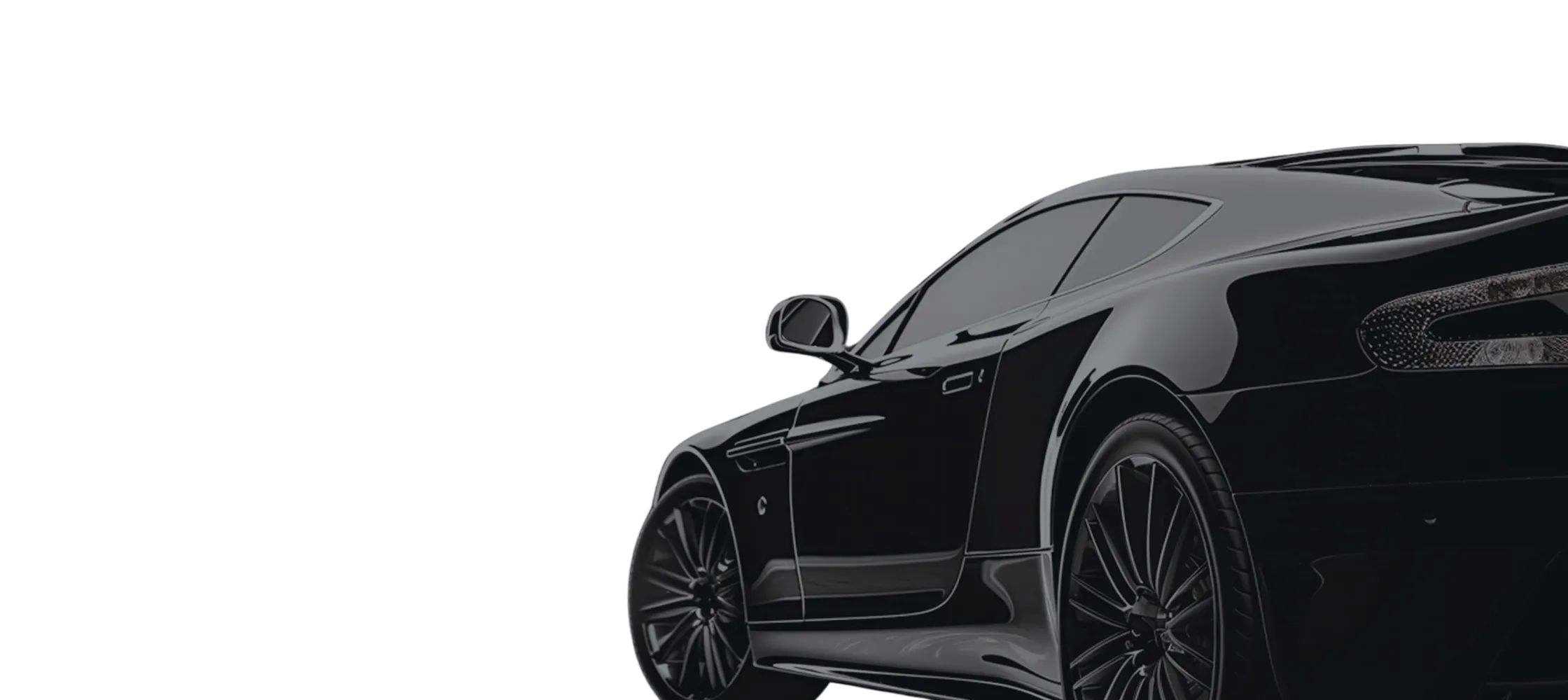 Car with tinted windows